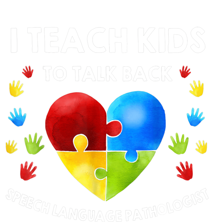 Speech Pathology Therapy Talk Autism Awareness Month Tall Hoodie