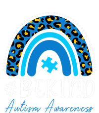 Be Kind Autism Awareness Girls Leopard Rainbow Print Tank Top