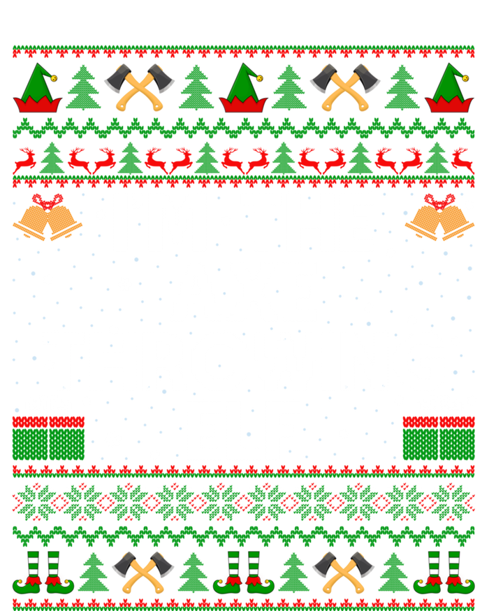 I'm The Axe Throwing Elf Ugly Axe Thrower Christmas Cool Gift T-Shirt