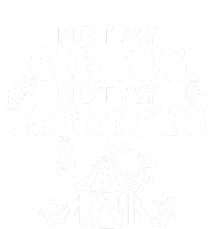 Not My Circus Not My Monkeys Carnival Staff Animal Lover Pom Pom 12in Knit Beanie