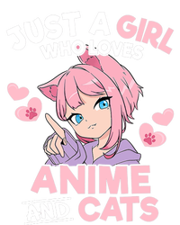 Just A Who Loves Anime And Cats Cute Otaku Manga T-Shirt