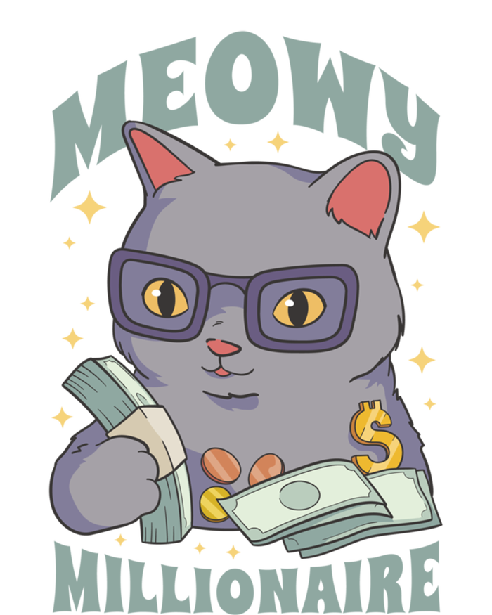 Meowy Millionaire Cat Gift T-Shirt