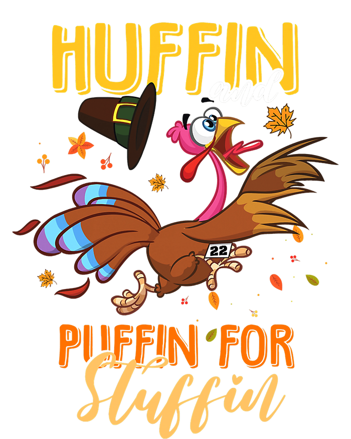 Thanksgiving Run Turkey Trot Huffin and Puffin for Stuffin Coaster