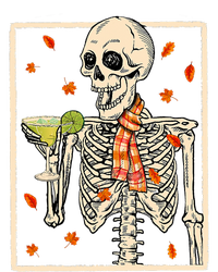  Skeleton Drinking Margarita Cocktail Fall Thanksgiving T-Shirt