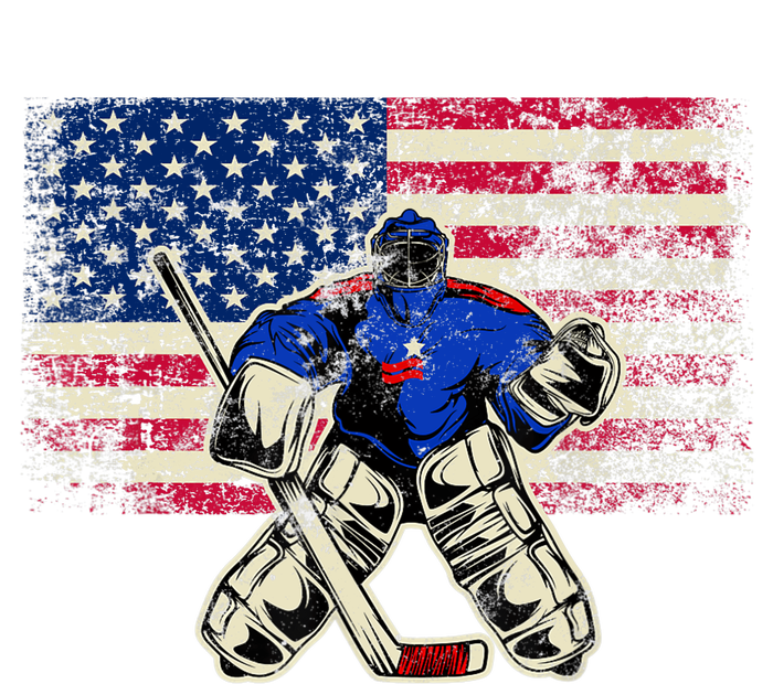 Vintage Ice Hockey Goalie USA Flag Gift For Goalie Tie Dye Hoodie