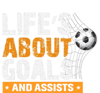 Life Is About Goals And Assists Soccer Player Sports Futbol Cooling Performance Long Sleeve Crew