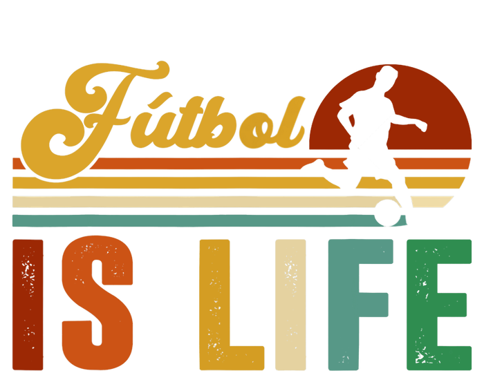 Futbol Is Life Soccer Funny Football Lover Vintage T-Shirt