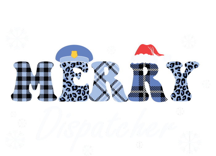 Merry Dispatcher Christmas Police Buffalo Plaid Leopard Santa Hat Graphic Hooded Wearable Blanket