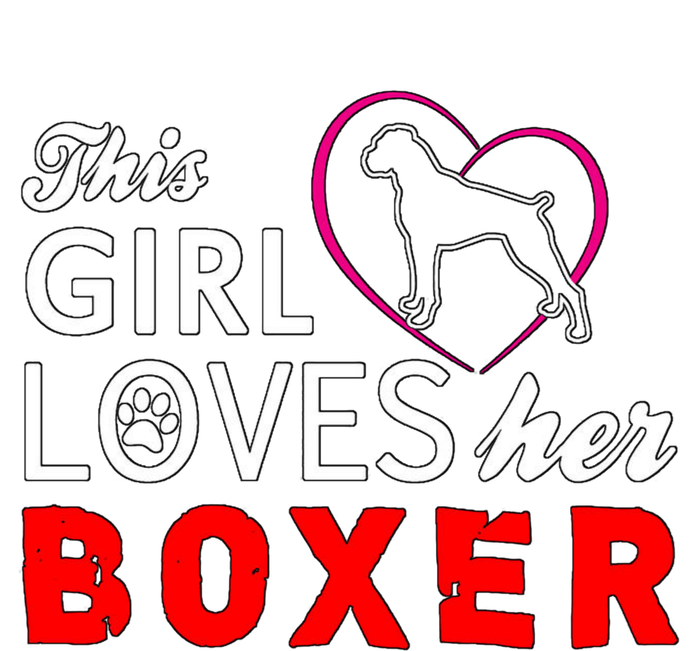 This Girl Loves Her Boxer Funny Dog Long Sleeve Shirt