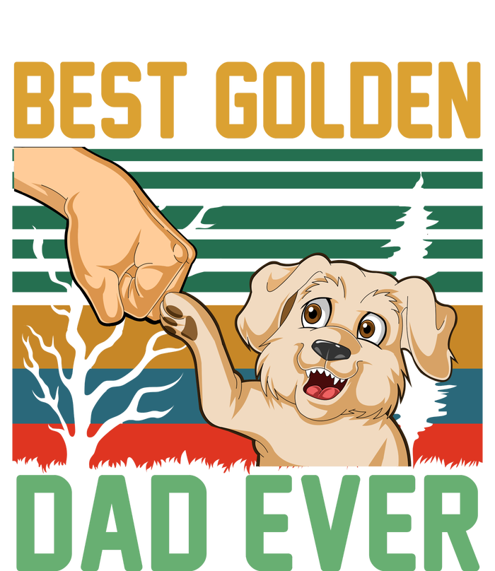 Best Golden Retriver Dad Ever Kids Tie-Dye T-Shirt