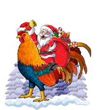 Funny Santa Ridding Chicken Gift Merry Chickmas Christmas Pajamas Gift T-Shirt