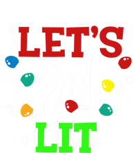 Let's Get Lit Funny Christmas Ing Cool Gift Xmas Lights Funny Gift Valucap Bio-Washed Visor