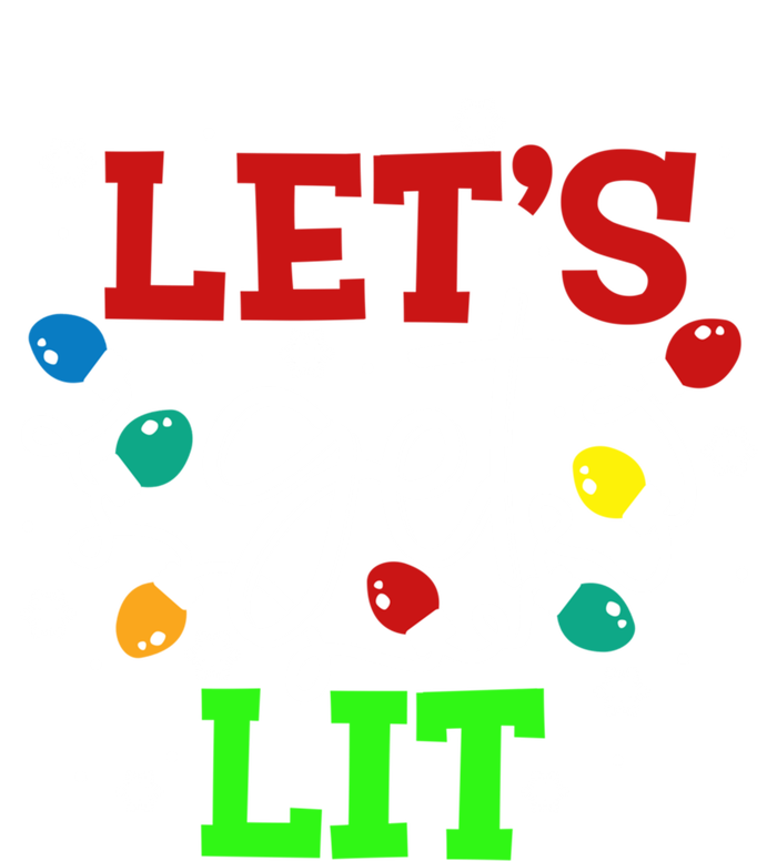 Let's Get Lit Funny Christmas Ing Cool Gift Xmas Lights Funny Gift Valucap Bio-Washed Visor