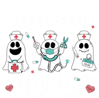 Cute Pediatric Nurse Halloween Ghost Rn Boo Boo Crew Gift Full-Length Apron With Pockets