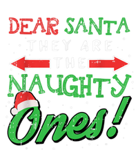 Dear Santa They Are The Naughty Ones Funny Christmas Women's Long Sleeve Flannel Pajama Set 