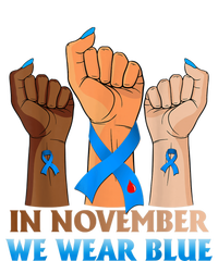 Hand In November We Wear Blue Diabetes Awareness Month T-Shirt