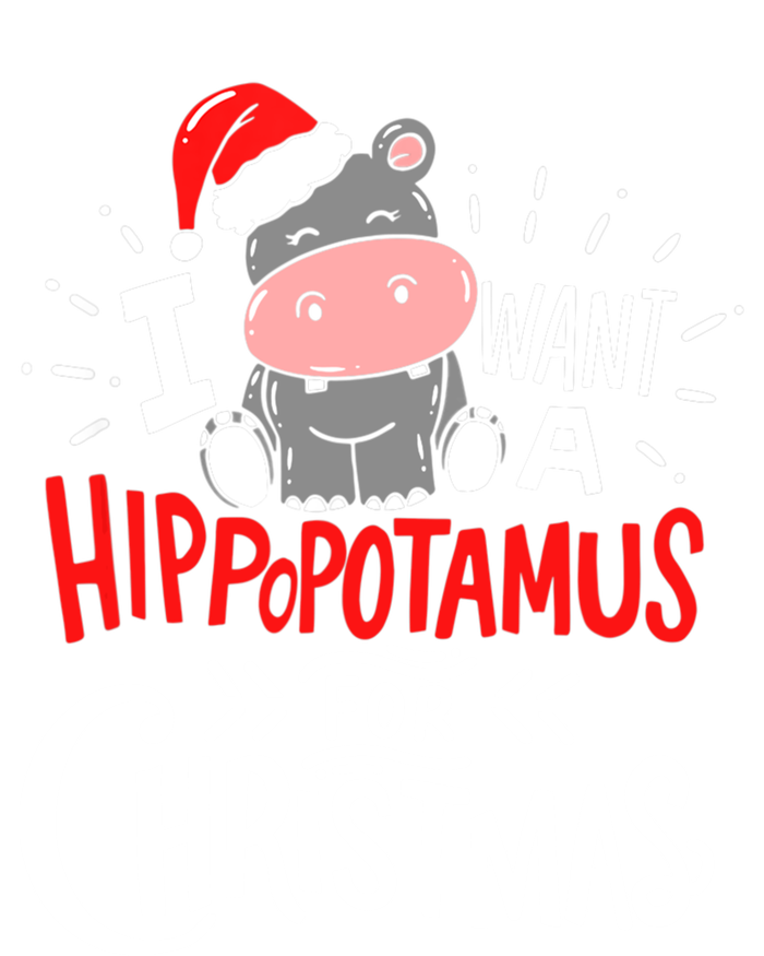 I Want A Hippopotamus For Christmas Funny Hippo Xmas Pajamas Cool Gift T-Shirt