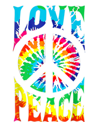 Peace Sign Love Shirt 60s 70s Tie Die Hippie Costume T-Shirt