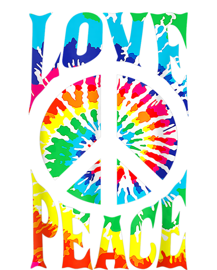 Peace Sign Love Shirt 60s 70s Tie Die Hippie Costume T-Shirt