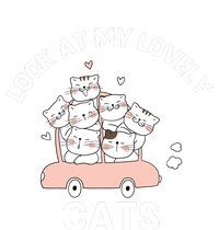 Look At My Lovely Cats ,Funny Siamese Cat Women's Racerback Tank