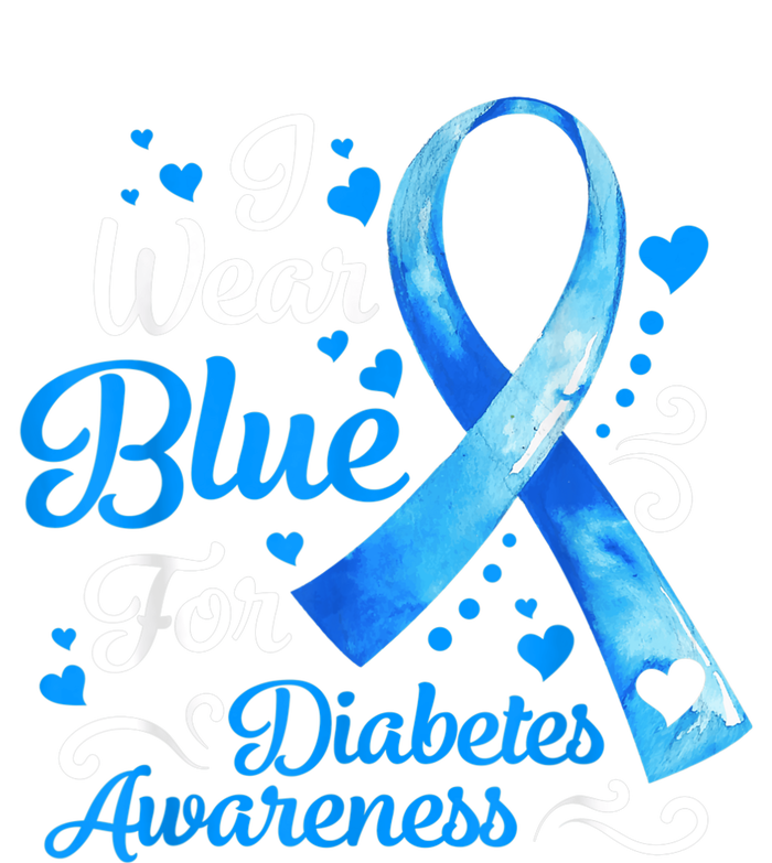 In November We Wear Blue Ribbon Diabetes Awareness Month T-Shirt