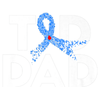 T1D Dad Type 1 Diabetes Awareness Insulin Family Support Premium T-Shirt