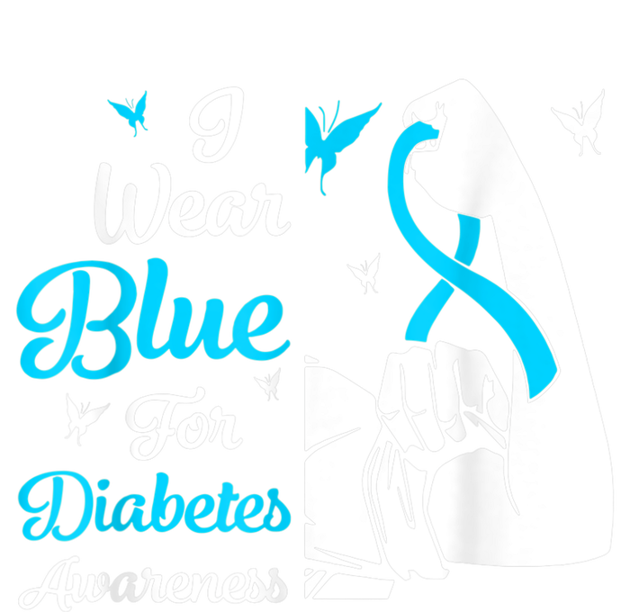 In November We Wear Blue Ribbon Diabetes Awareness Month 7-Panel Snapback Hat