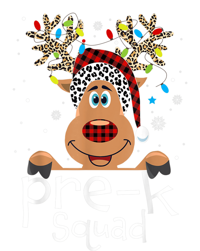 Pre-K Teacher Squad Reindeer Funny Teacher Christmas Xmas T-Shirt