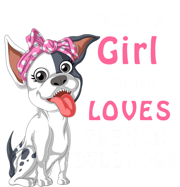 Just A Girl Who Loves French Bulldogs Women's Long Sleeve Flannel Pajama Set 