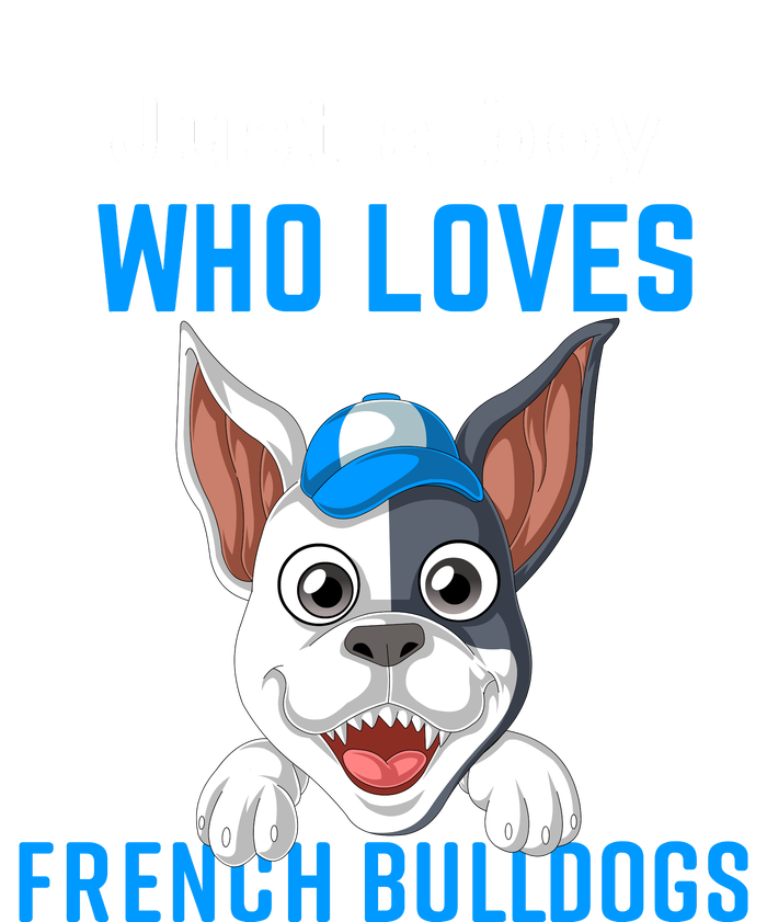 Just A Boy Who Loves French Bulldogs Youth Performance Sprint T-Shirt