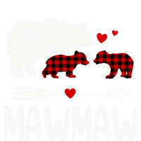 Mawmaw Bear Gift Red Buffalo Plaid Mawmaw Bear Pajama Gift Short Acrylic Beanie