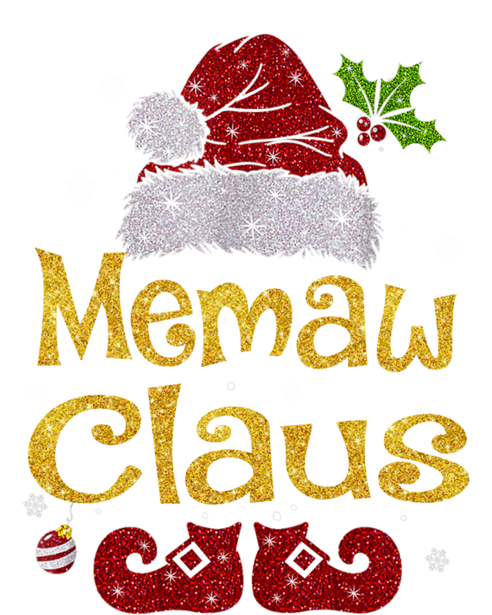 Memaw Claus Meaningful Gift Christmas Pajama Family Matching Xmas Gift T-Shirt