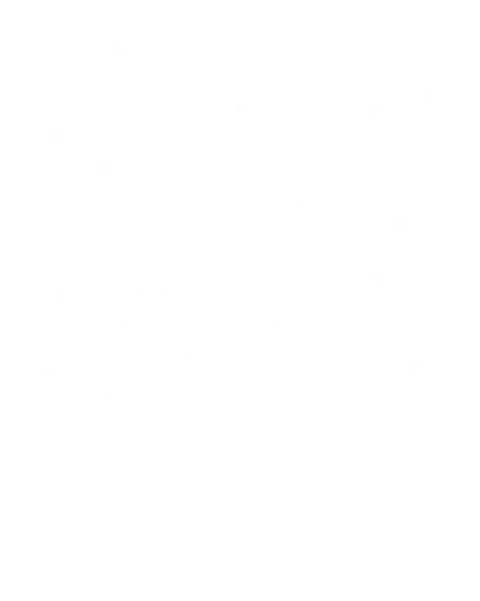 Merry Chickmas Christmas Chicken Tree Funny Poultry Gift Cool Gift T-Shirt