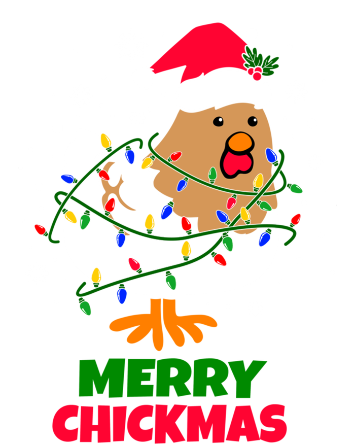 Merry Chickmas Funny Santa Hat Xmas Christmas Chicken Meaningful Gift Tall T-Shirt