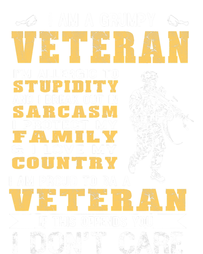 I Am A Grumpy Veteran Proud To Be Veteran Kids T-Shirt