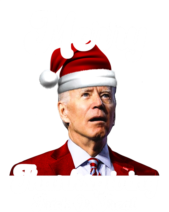 Santa Joe Biden Christmas Merry Thanksgiving Trick Or Treat T-Shirt