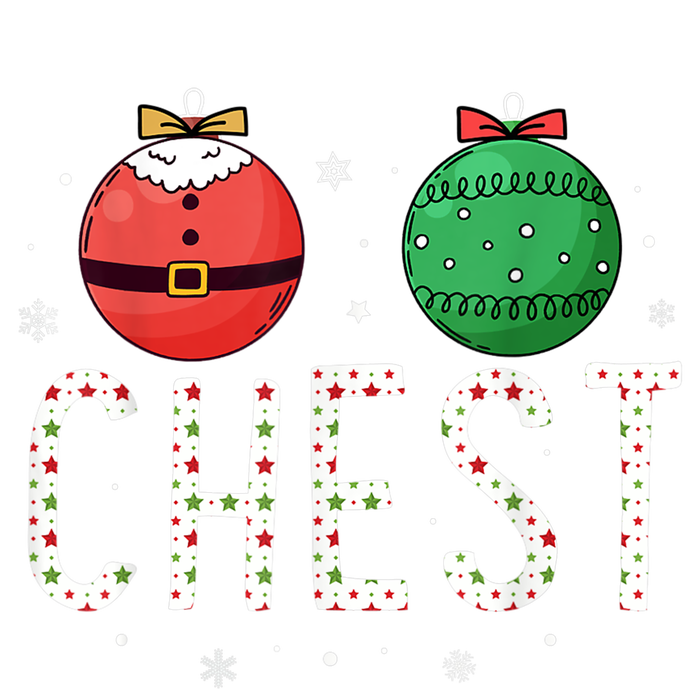 Chest Nuts Matching Funny Christmas Couples Chestnuts Chest T-Shirt