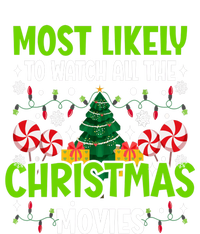 Most Likely To Watch All The Christmas Movies Funny Family Cooling Performance Long Sleeve Crew