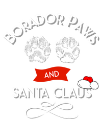 Borador Paws And Santa Claus Dog Lover Gift Short Acrylic Beanie