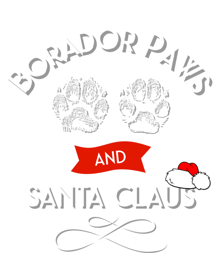 Borador Paws And Santa Claus Dog Lover Gift Short Acrylic Beanie