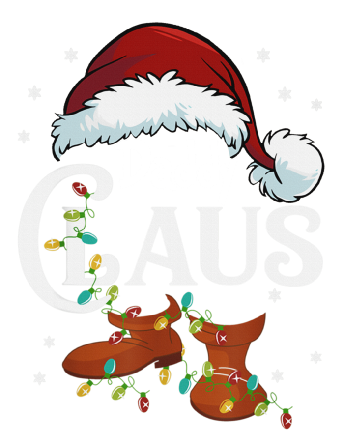 Daddy Claus Funny Christmas Lights Santa Hat Costume Cute Gift T-Shirt