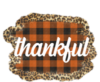 Thankful Thanksgiving Holiday Cheetah Plaid Kids Hoodie