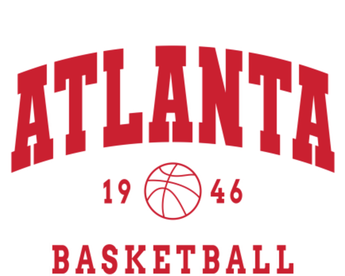 Atlanta 1946 Basketball Vintage Retro Atlanta Basketball Toddler Zip Fleece Hoodie