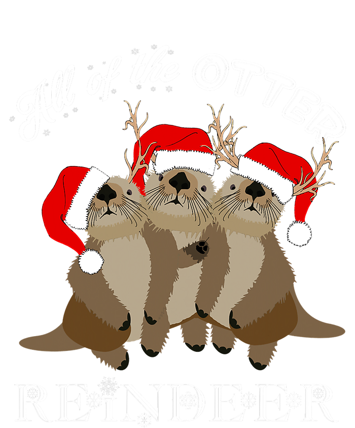 All Of The Otter Reindeer Funny Other Christmas Beaver Wool Snapback Cap