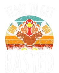 Time To Get Basted Funny Thanksgiving Cool Turkey Beer Drink Women's T-Shirt