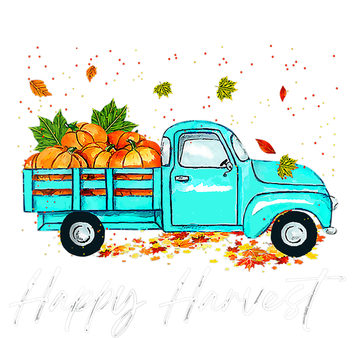 Happy Harvest Fall Season Pumpkin Truck Thanksgiving Vintage Ladies Essential Tank