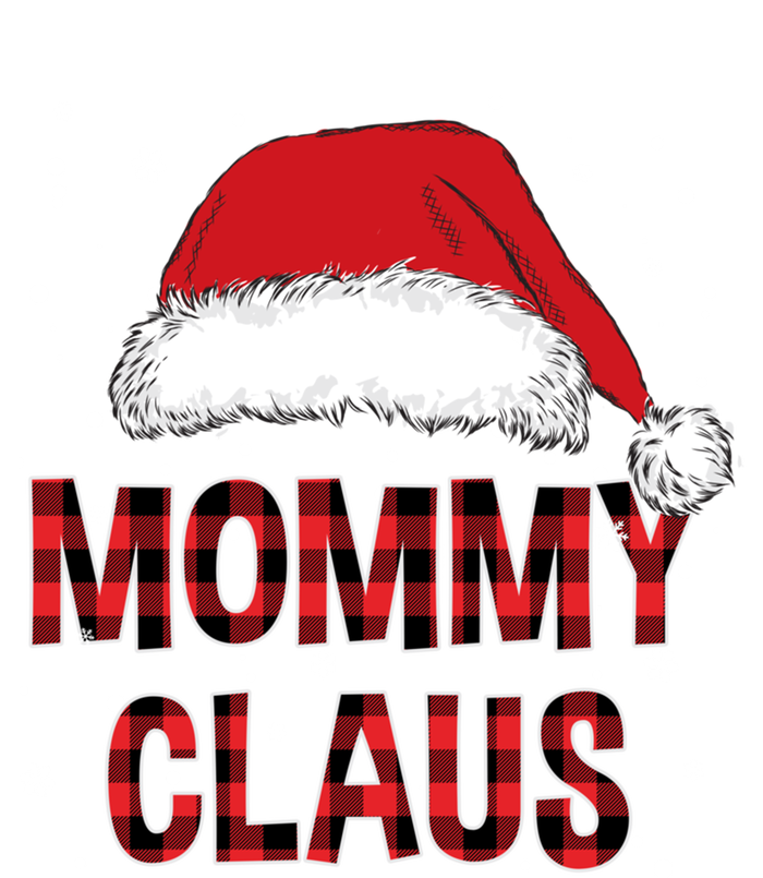 Funny Mommy Claus Red Plaid Christmas Family Pjs Matching Gift T-Shirt