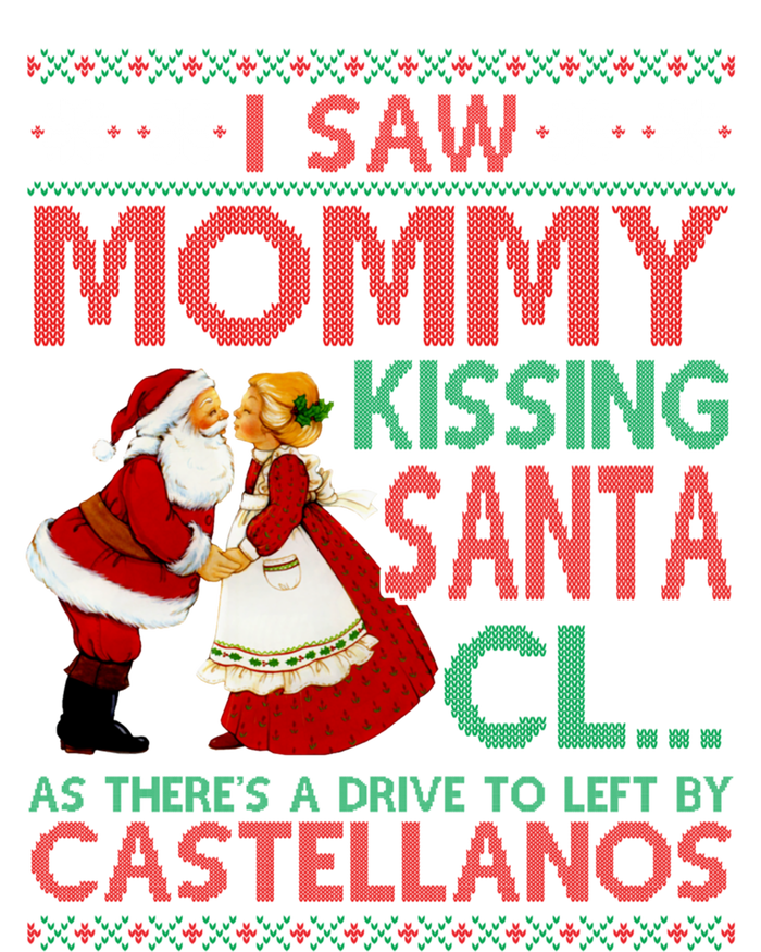 I Saw Mommy Kissing Santa Claus As There's A Driver To Left Gift Sustainable Knit Beanie