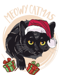 Meowy Catmas Merry Catmas Black Cat Christmas Funny Xmas Gift T-Shirt