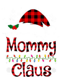 Mommy Christmas Santa Claus Red Plaid Gift Mommy Claus Cool Gift Women's Flannel Pajama Set